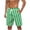 Mint Green, variant on ZCFZJW Mens Plaid Swim Trunks Lightweight Casual Drawstring Elastic Waist Swim Shorts Quick Dry Mens Swimsuit Board Shorts with Pockets Green S