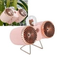 thumbnail image 4 of USB Desk Fan, Retro Appearance Desktop Fan USB Charging  For Home Pink, 4 of 8