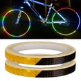 thumbnail image 2 of Sunxin Luminous Safety Equipment, Wheel and Body Stickers, Reflective Stickers in Black and Orange2Pc Luminous Equipment Stickers Bicycle Motorcycle Wheel Stickers Bicycle Reflective Stickers, 2 of 9