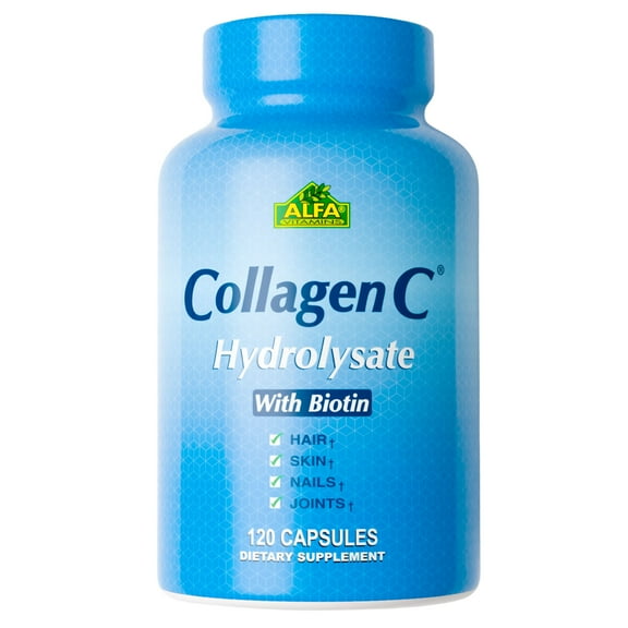 Alfa Vitamins Laboratories Alfa Collagen Hydrolysate, 120 Capsules