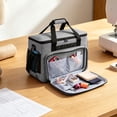 thumbnail image 4 of TFYZYY Large Capacity Sewing Kit Organizer Bag Portable Knitting Crochet Storage Tote with Multiple Pockets for Yarn, Tools, and Accessories Durable Water-Proof Fabric & Lightweight Design, 4 of 6