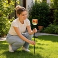 thumbnail image 3 of Solar Hand Blown Glass Rose Garden Stake Light Outdoor Decorative Ground Insert Art Glass Flower Yard Ornament, 3 of 7