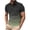 Green, variant on Mens Casual Short Sleeve Athletic T-Shirts Vintage Striped Gradient Shirt Collared V-Neck Button Up Shirts Red