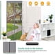 thumbnail image 4 of LYCXAMES -- Puerta Mosquitera Magnética 180x220cm, Puerta Mosquitera Fibra de Vidrio, Cortinas Antimoscas para Puerta Cierre Automático Malla Ultra Fina Sin Taladrar (Gris) brillar Electrónica, 4 of 5