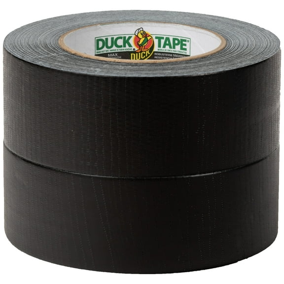 Duck Max Strength 1.88 in. x 35 yd. Black Duct Tape, 2 Pack