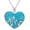 Style 14, variant on SISGEM 925 Sterling Silver Heart Turquoise Exquisite Pendant Necklace Boho Style Jewelry Gifts for Women Mother