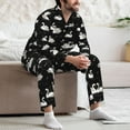 thumbnail image 7 of Goofa Swan And Dragonflies for 2-piece Loungewear Set Men’s Sleepwear Set Soft PJs Cozy loungewear Comfy Sleep Set Winter Pajamas-Large, 7 of 7