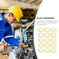 thumbnail image 6 of COMPUKAS 50pcs Flat Finish Plated Washers for Mechanical Equipment Replacement, Construction Repair Hardware Accessories, 6 of 8