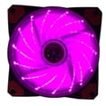 thumbnail image 1 of Seitruly 120mm LED Ultra silencioso computadora PC ventilador con cubierta 15 LEDs 12V Cpu disipador de calor enfriador ventilador de Juegos de teclado y mouse para computadora violeta 12cm, 1 of 8