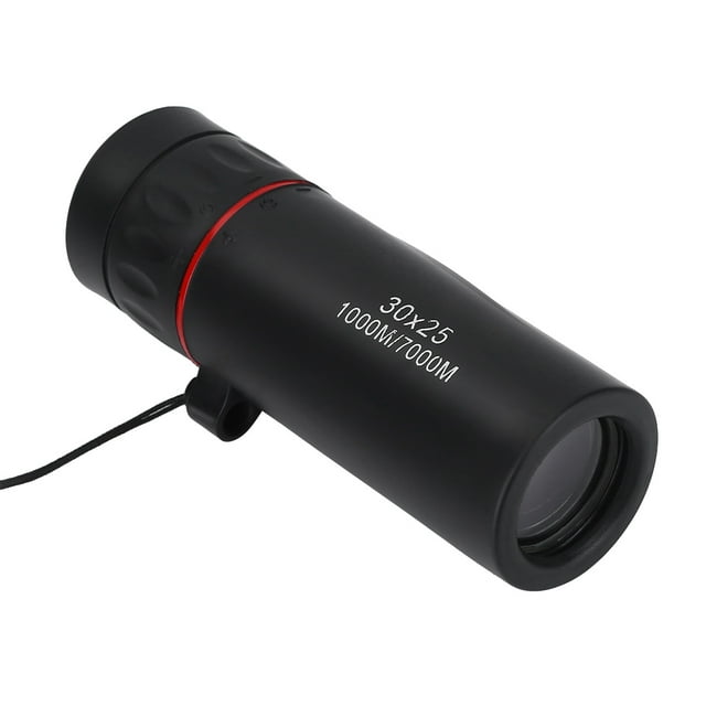 Telescopio de visión nocturna, telescopio monocular multiusos negro de 30 aumentos Eleve su experiencia
