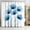 Azure Bloom, variant on ARTSLION Shower Curtain Navy Blue Geometric Water Repellent Shower Curtain Set, With Hooks,Machine Washable, Modern Decorative Polyester Cloth Shower Curtains For Bathroom,72X72,Blue Flowers