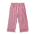 thumbnail image 6 of Ruiwill Boys Outfit Set Long Sleeve Pajama Two Piece Striped Sleepwear For Kids Comfortable Loungewear Crew Neck Print Boy Clothes Red Size 2-3 Years, 6 of 6