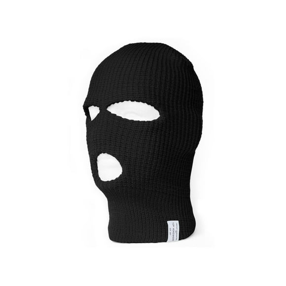 TopHeadwear Masque de Ski d'Hiver à 3 Trous - Noir