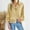 Yellow, variant on Collared Womens Tops Bell Sleeve Button up Shirts Solid Yellow Fashion Hollow Out Blouse Clothing for Women