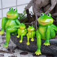 thumbnail image 4 of 6Pcs/Set Cute Resin Sitting Frogs Statue Outdoor Garden Decorative Sculpture Desk Garden Decor S2, 4 of 7