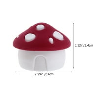 Zcyifa cute jewelry box 2pcs Single Ring Jewelry Boxes Mushroom Shape Jewelry Boxes Rings Storage Case