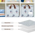thumbnail image 4 of Yayeee Foldable Storage Basket for Shelves with Handles Waterproof Cloth Bins, Hockey Action Zone, 4 of 7