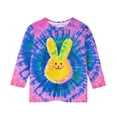 thumbnail image 5 of Cowsor Tween Boys Girls Easter Graphic Printed 3/4 Sleeve Crew Neck Basic Tee Lightweight Casual Layering Top for Kids, 5 of 5