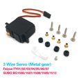 thumbnail image 1 of Gwong Juguete Metal 3/5 alambre JR Enchufe engranaje SERVO Pieza de repuesto para 1/12 Feiyue FY-01 02 03 RC CAR Gwong 30004248, 1 of 7
