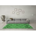 thumbnail image 3 of Ahgly Company Indoor Rectangle Abstract Emerald Green Modern Area Rugs, 5' x 8', 3 of 4