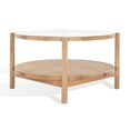 thumbnail image 6 of SAFAVIEH Couture Karyna Contemporary Round Glass Coffee Table, Natural/Clear, 6 of 10