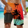thumbnail image 2 of Kcolen Men Swim Trunks High Elastic Waist Beach Shorts Light Upf Mens Swimsuit Men Swim Trunks Summer Beach Fashion Bathing Suit Beach Board Shorts, 2 of 4