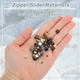 thumbnail image 3 of 30Set Zipper Slider Retainers, #5 Top Stoppers & Bottom Stops Closed-end Zipper Slider for Bags Coat Jackets DIY Sewing Replacement, Silver Tone, 3 of 7