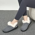 thumbnail image 7 of Ecetana Womens Slippers Faux Fur Warm House Shoes Fuzzy Memory Foam Closed Back Slippers, 7 of 7
