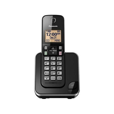 Panasonic&reg; Expandable Cordless Phone System (1 Handset) in Black