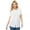White, variant on Plus Size Petite Short-Sleeve Button-Down Cotton Seersucker Shirt