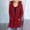 Wine, variant on Idoravan Cardigans for Women Spring Womens Long Sleeve Cable Knit Long Cardigan Open Front Button Hooded Sweater Outerwear