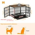 thumbnail image 2 of Wisfor Cage/chenil pour Chien Robuste Noir de 30 Pouces, Meuble Télé, Table d'Appoint en Bois, Meuble, 2 of 5
