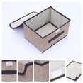 thumbnail image 2 of Unique Bargains 1 Pack Clothes Storage Bags Moving Bags Brown 10.2*7.5*6.3in, 2 of 7