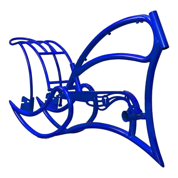 Tracer FM-Leopard GT Hi-ten Steel Frame, Triple Tree Fork, Rack and Chain Guard, for 26"*3.0 Fat Tire, Blue