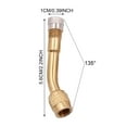 3 Types Tire Valve Extension, 45 90 135 Multi Degree Brass Tire Valve