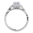 thumbnail image 4 of Aonejewelry 0.75 Ct. Ttw Finely Detailed Wedding Engagement Diamond Ring In 10k Solid White Gold, 4 of 4