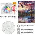 thumbnail image 4 of Spirit of Freedom Majestic Eagle Blanket,American Flag Cross Patriotic Throw Blankets,Gifts for Adults,Lightweight Soft Fleece,for Sofa Couch Bed Room Travel,Birthday Christian Decor,50x60in, 4 of 5