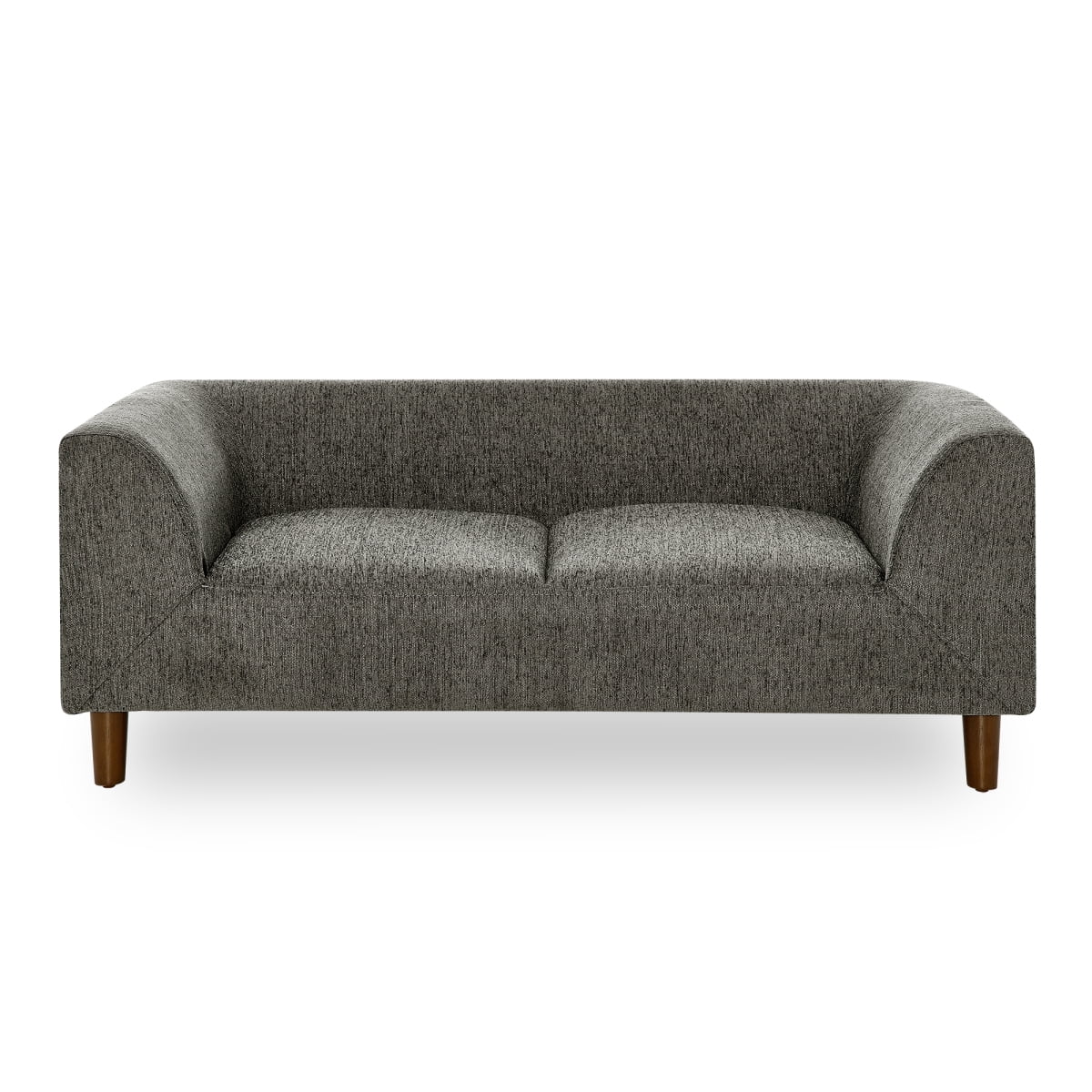 Modern Pet Sofa with Backrest and Armrests, Rectangular Dog Couch for Small Medium Dogs, Soft Cushioned Pet Furniture with Low Legs, Dark Grey