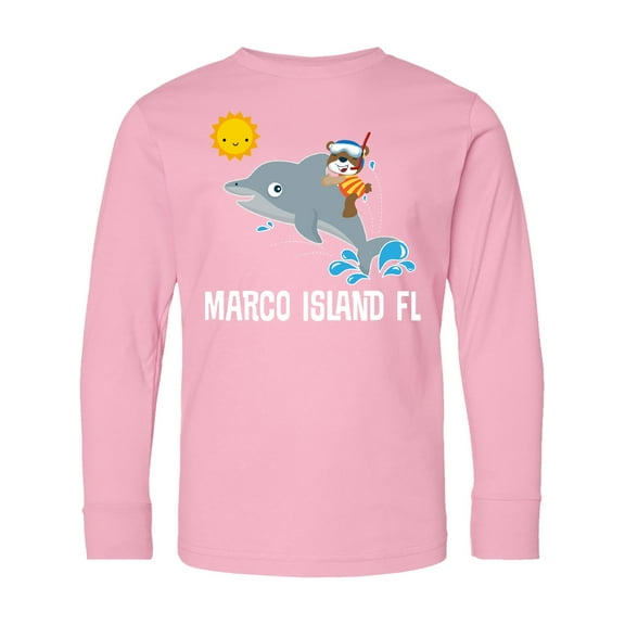 Inktastic Marco Island Florida Vacation Long Sleeve Youth T-Shirt