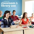 thumbnail image 3 of Auriculares para el aula, paquete de 5, variedades de colores para estudiantes, cómodos auriculares giratorios para biblioteca, escuela, avión, niños, para aprendizaje en línea y viajes, sonido estére, 3 of 5
