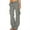 Grey, variant on Women's Casual Cargo Pants Multiple Pockets Loose Straight Leg Pants