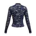 thumbnail image 7 of XIYON Tshirts For Women Women's Slim Fit Long Sleeve V Neck Lace Top Elegant Basic For Daily Wear And Casual Outings Workout Going Out Summer Tees, 7 of 7