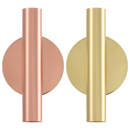 

2Pcs Creative Non Perforated Wall Mounted Nordic style Tube Vase Wall Flower Device Decoration Pendant Flower Vase ROSE GOLD&GOLD 4