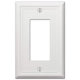 thumbnail image 2 of Amerelle 149RW Chelsea Wallplate, 1 Rocker, Steel, White, 1-Pack, 2 of 3