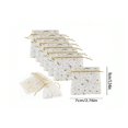 thumbnail image 1 of CHOK 10pcs Organza Gold Foil Jewelry Packaging Bags  Star & Moon Patterned Drawstring Gift Pouches, 1 of 6