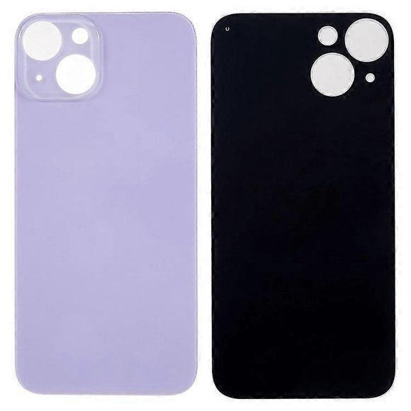 Compatible For iPhone 14 Battery Housing Cover Repair Part (Big Hole) Purple