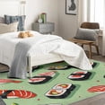 thumbnail image 4 of Washable Rugs 3x4 Sushi Rug & Home Decor - Front Door Mat Indoor Entrance, Japanese Rugs for Entryway, Non Slip Soft Small Area Rug, Japan Style Carpet & Room Decorations X-&508, 4 of 7