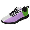 thumbnail image 2 of Genderqueer Pride Running Shoes Sneakers Mesh Black Size 4, 2 of 5