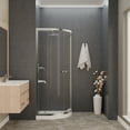 thumbnail image 5 of ANZZI Mare 35 in. x 76 in. Framed Shower Enclosure with TSUNAMI GUARD in Brushed Nickel, 5 of 13