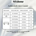 thumbnail image 5 of Mizhona Gray Tablecloth Rectangle,Boho Geometric Table Cloth for Kitchen Dinner Decor,60"x102", 5 of 5